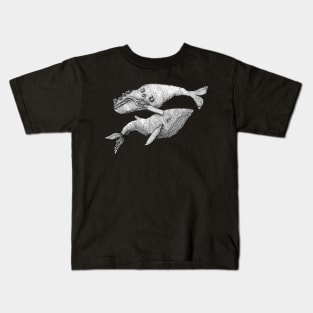 A Couple of Whales Kids T-Shirt